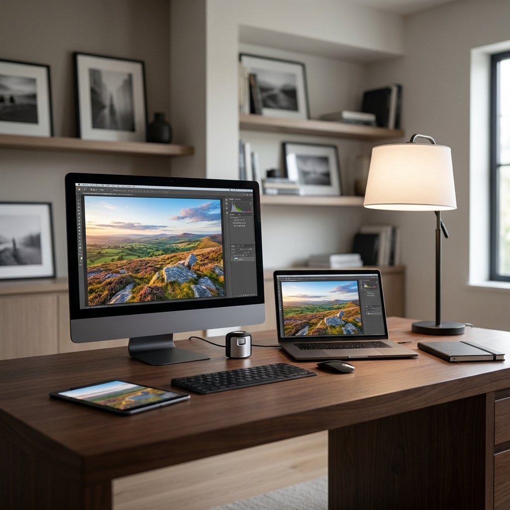 Consistent color space across all devices for photography editing and delivery