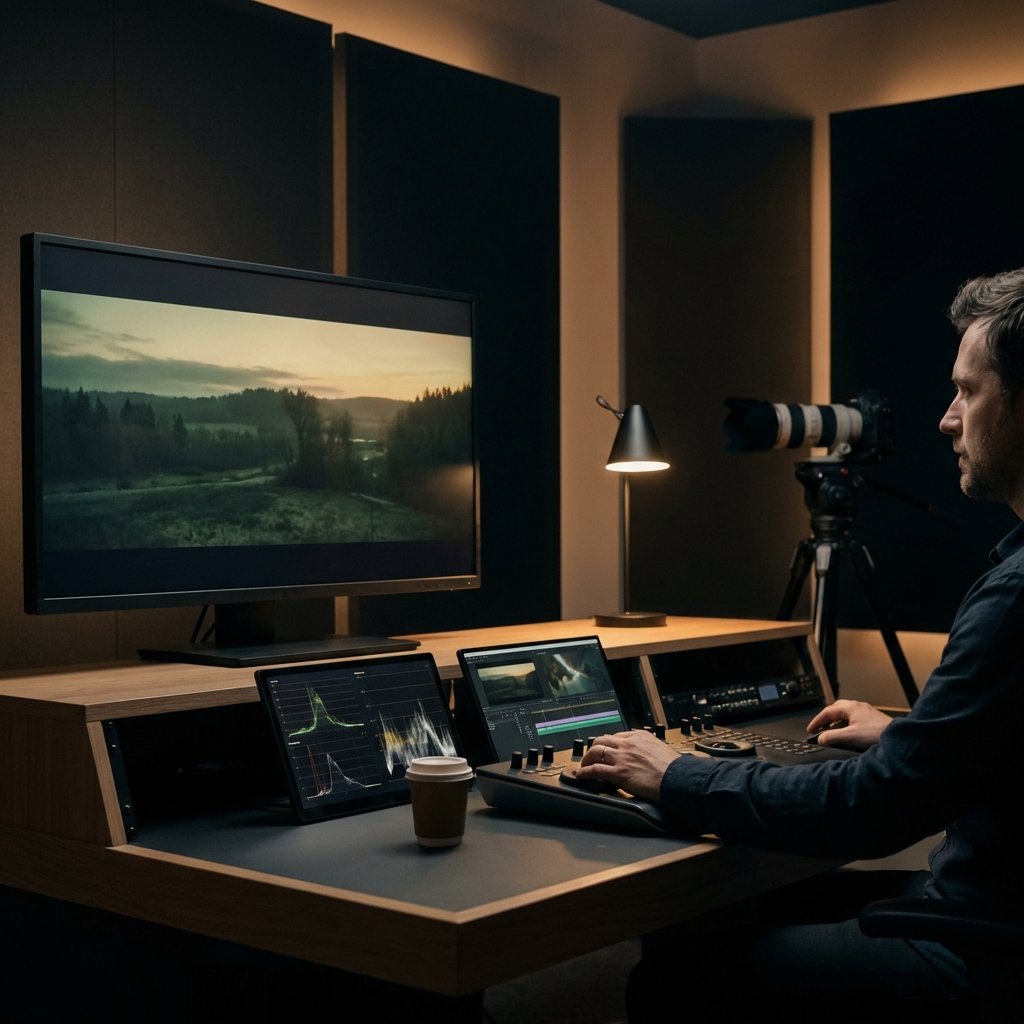 Reference monitor as the source of truth for professional videography color grading