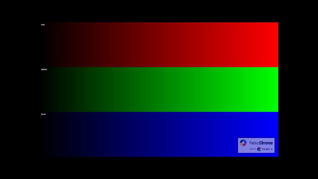 RGB Gradient test pattern