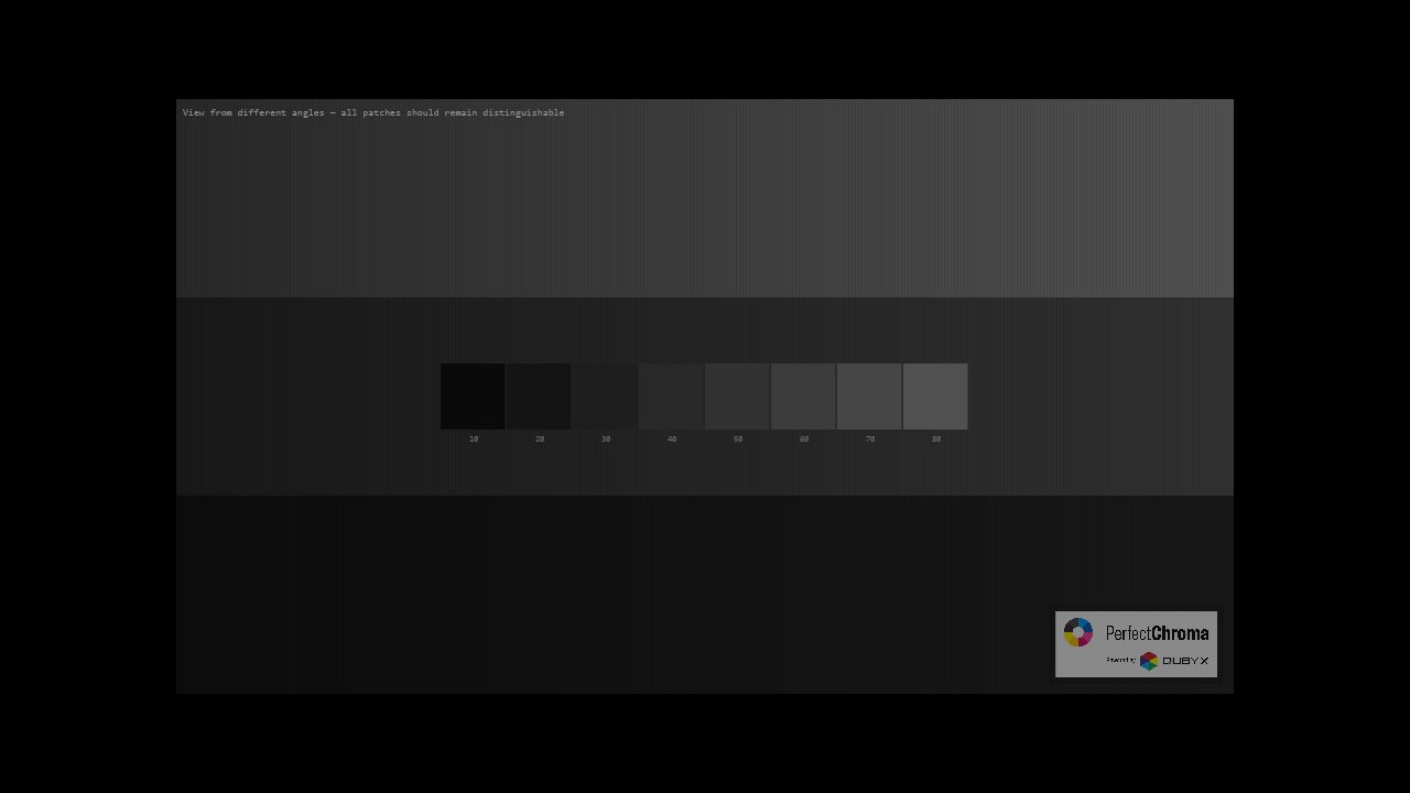 Viewing angle test pattern