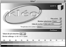 Monitor calibration interface